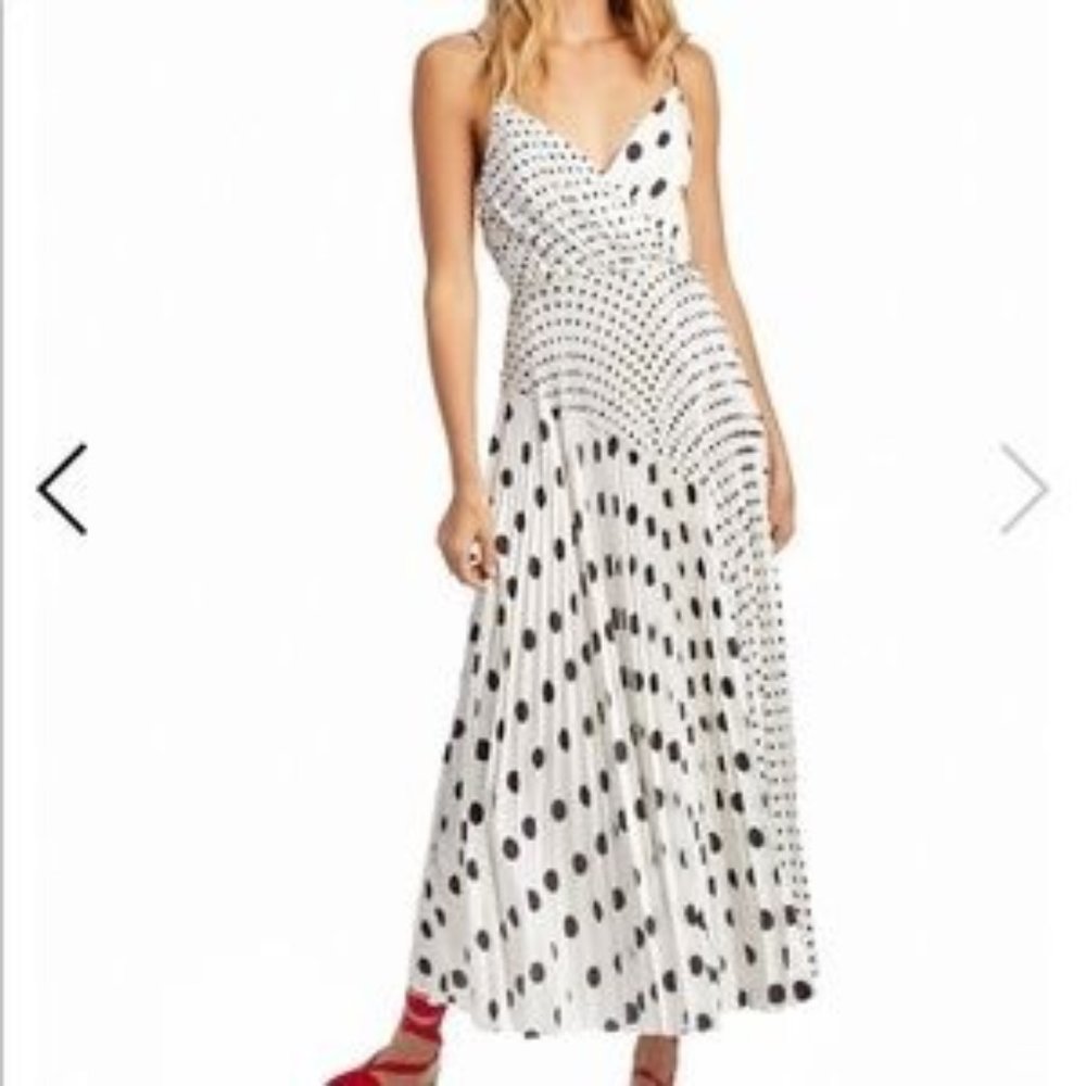 NWT Anthropologie Jill Stuart Polka Dot Maxi Dress